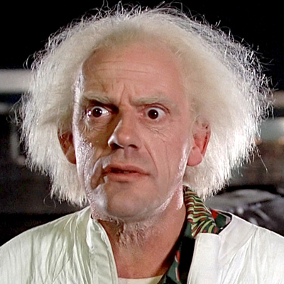 Christopher Lloyd as Doc Brown